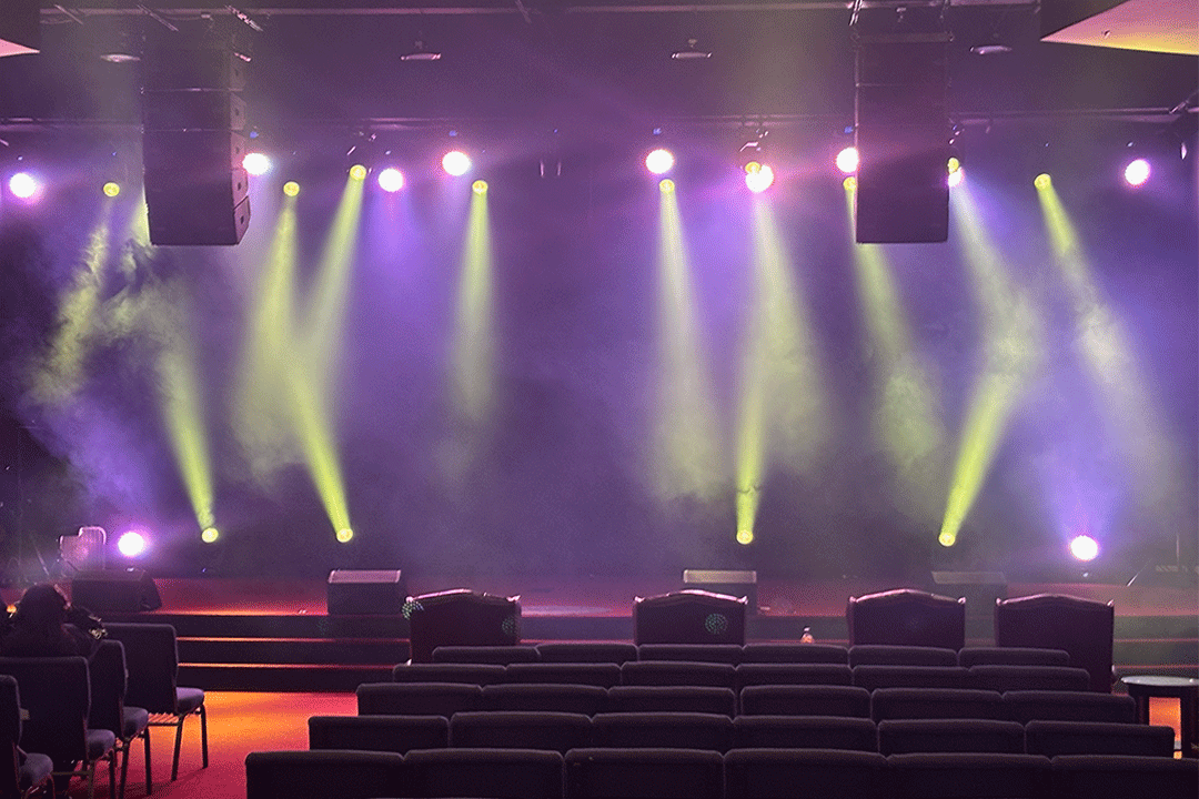 Birthday event lighting